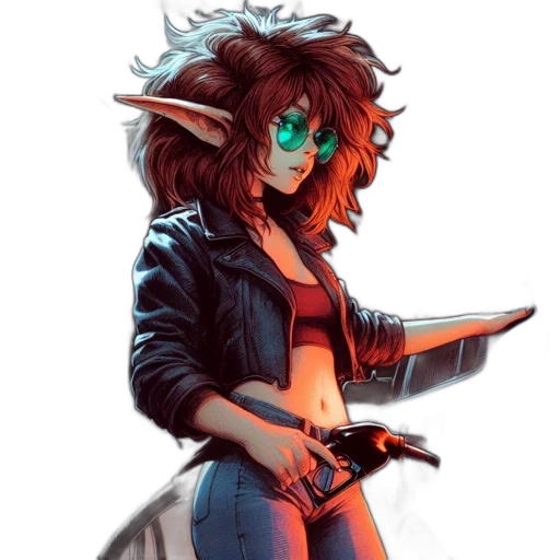 jacket, dragon, weapon, staff transparent PNG cut-out