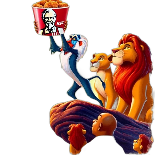 food, crown, concept art, photorealistic transparent PNG cut-out