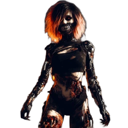 creature, mask, robot, dress transparent PNG cut-out