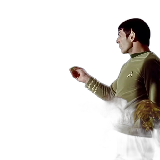 outer space, fire, man, futuristic transparent PNG cut-out