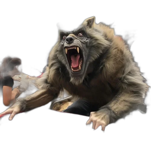 creature, animal, dragon, staff transparent PNG cut-out