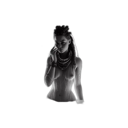 dress, face, jewelry, mask transparent PNG cut-out