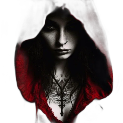 face, mask, jewelry, jacket transparent PNG cut-out
