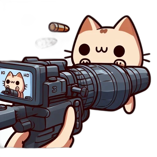 weapon, animal, staff, robot transparent PNG cut-out