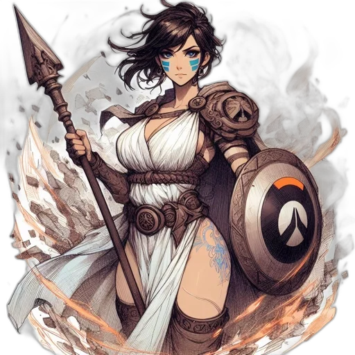 weapon, staff, sword, fantasy art transparent PNG cut-out