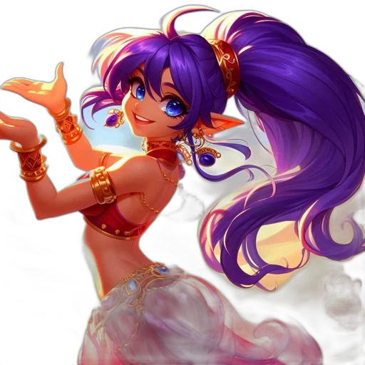 fantasy art, concept art, anime, 3d render transparent PNG cut-out