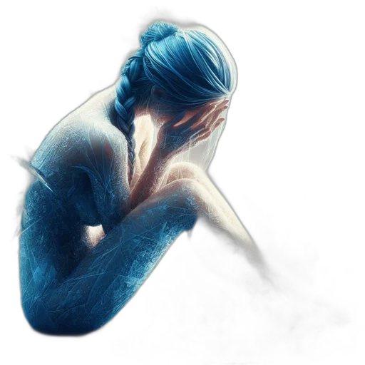 creature, dress, mask, hair transparent PNG cut-out
