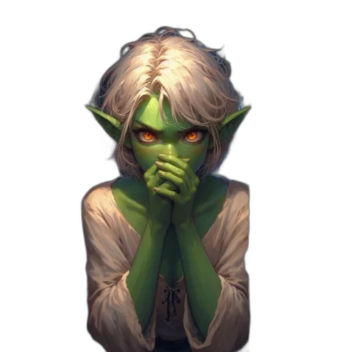 face, mask, staff, creature transparent PNG cut-out