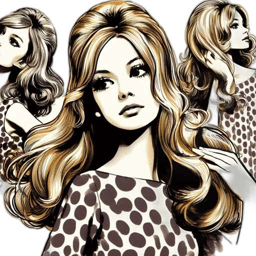 hair, cartoon, photorealistic, comic book art transparent PNG cut-out
