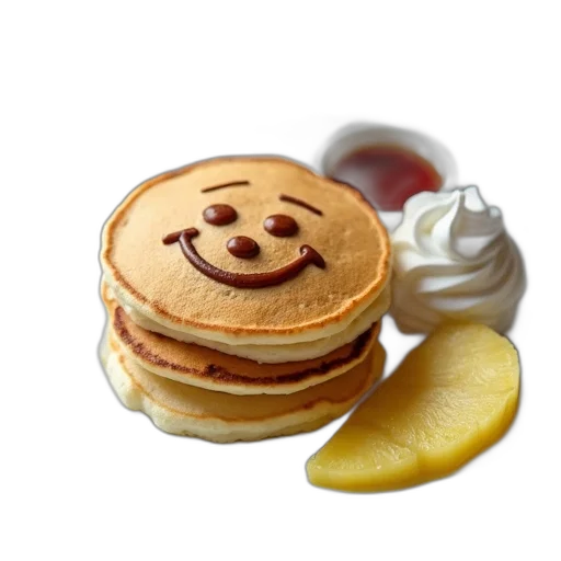 food, photorealistic, 3d render, fluffy transparent PNG cut-out