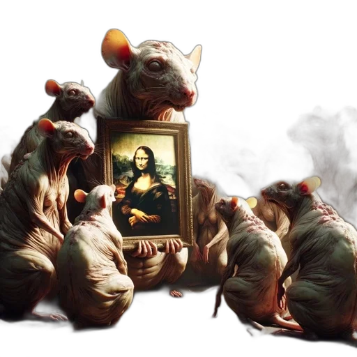 concept art, photorealistic, oil painting, fantasy art transparent PNG cut-out
