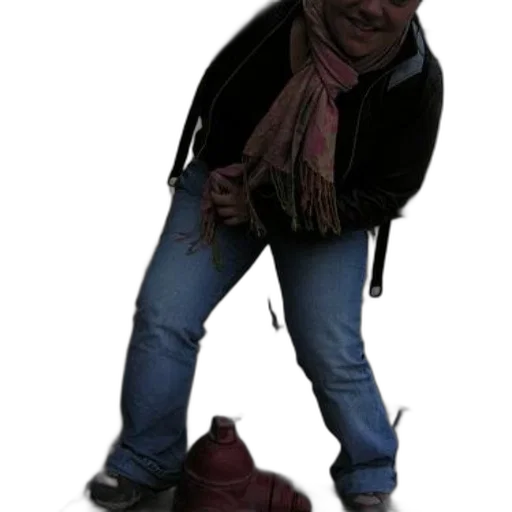 mask, jacket, staff, creature transparent PNG cut-out