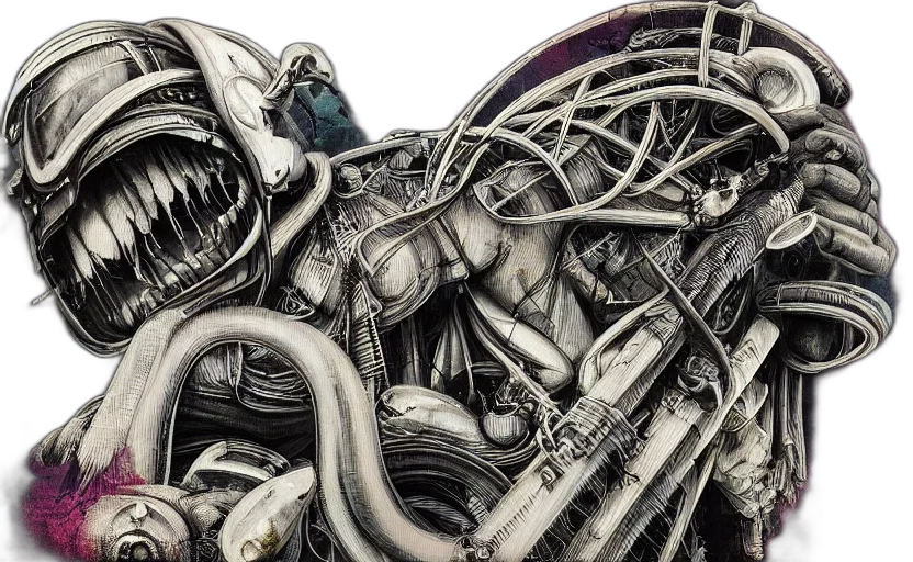 car, robot, comic book art, concept art transparent PNG cut-out