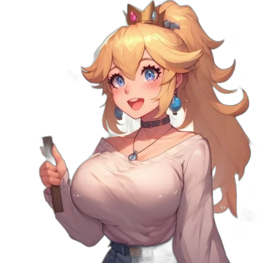dress, staff, weapon, crown transparent PNG cut-out