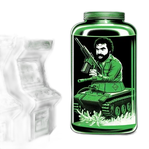 bottle, concept art, pixel art, comic book art transparent PNG cut-out