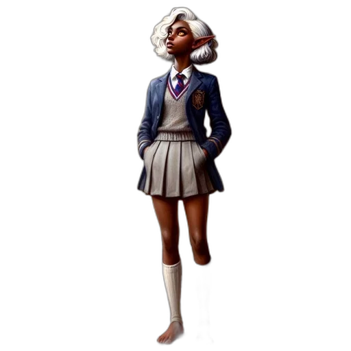 staff, jacket, dress, concept art transparent PNG cut-out