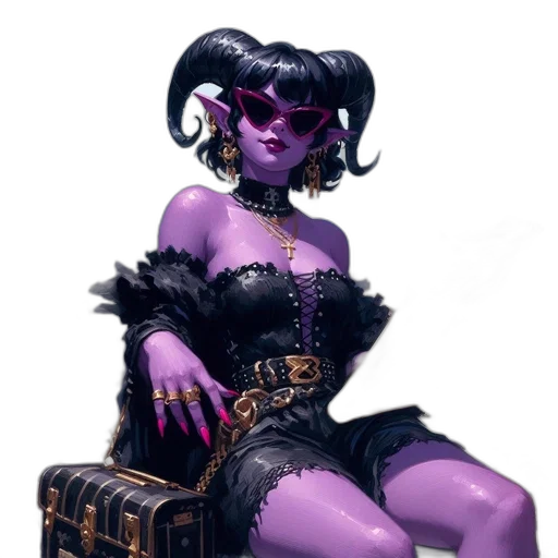 dress, concept art, fantasy art, cyberpunk transparent PNG cut-out