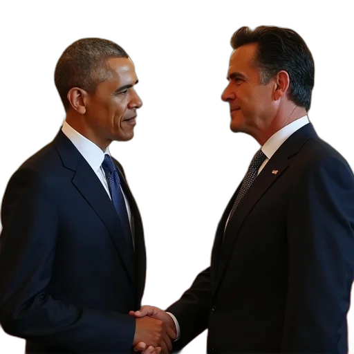 staff, president, obama, talking transparent PNG cut-out