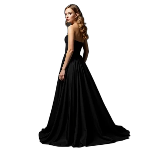 dress, photorealistic, dark, lily transparent PNG cut-out