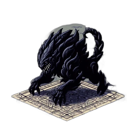 creature, dragon, animal, hair transparent PNG cut-out