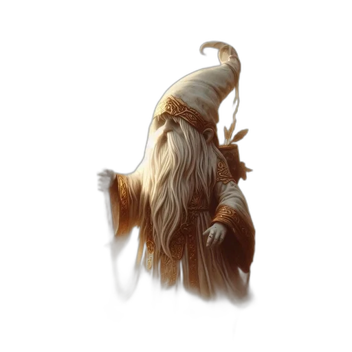 hair, dragon, staff, creature transparent PNG cut-out