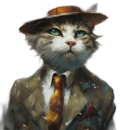 hat, animal, staff, face transparent PNG cut-out