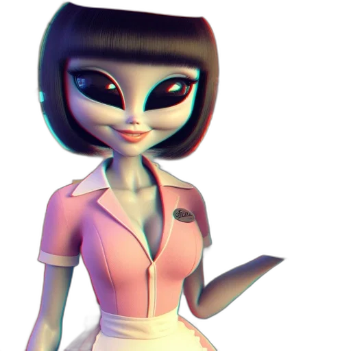 staff, robot, dress, creature transparent PNG cut-out