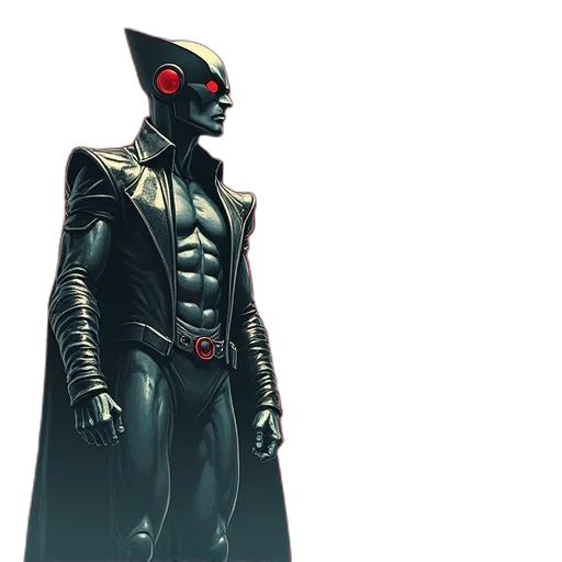 mask, concept art, comic book art, 3d render transparent PNG cut-out