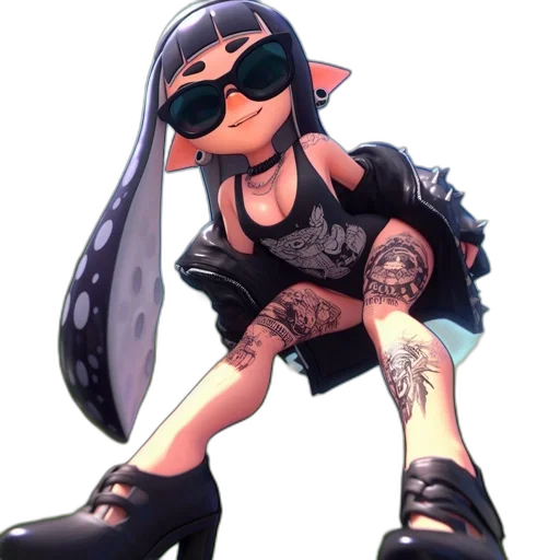 weapon, dress, staff, cyberpunk transparent PNG cut-out
