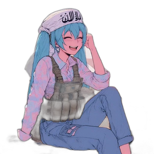 hat, jacket, robot, creature transparent PNG cut-out