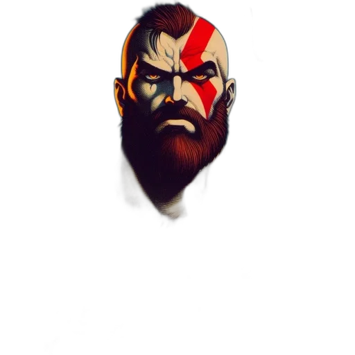face, mask, fantasy art, comic book art transparent PNG cut-out