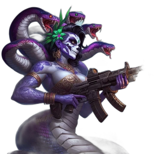 weapon, dragon, staff, robot transparent PNG cut-out