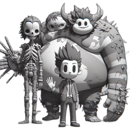 creature, animal, concept art, 3d render transparent PNG cut-out