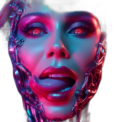 robot, face, mask, creature transparent PNG cut-out