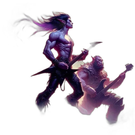 concept art, fantasy art, comic book art, pixel art transparent PNG cut-out