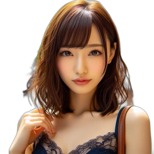 face, dress, hair, jewelry transparent PNG cut-out