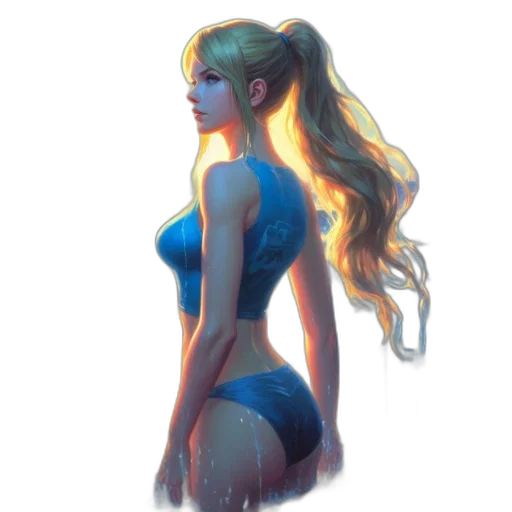 dress, concept art, fantasy art, watercolor transparent PNG cut-out