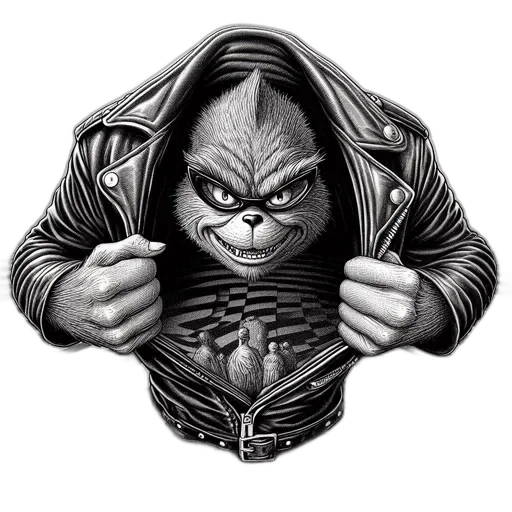 jacket, animal, comic book art, concept art transparent PNG cut-out