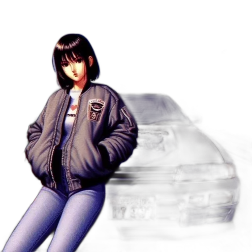 jacket, car, photorealistic, concept art transparent PNG cut-out