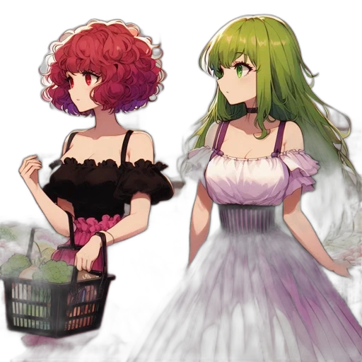 dress, pixel art, concept art, watercolor transparent PNG cut-out
