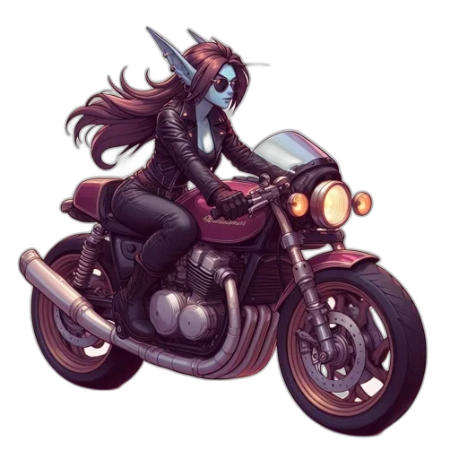 concept art, fantasy art, cyberpunk, comic book art transparent PNG cut-out