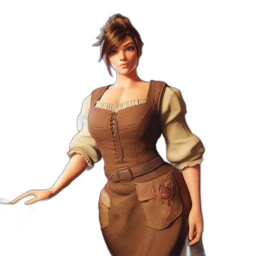 dress, staff, jacket, concept art transparent PNG cut-out