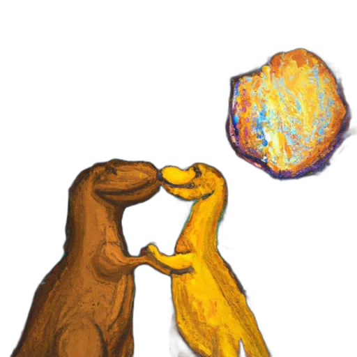 animal, concept art, fire, outer space transparent PNG cut-out