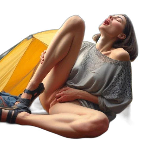 umbrella, shoes, face, dress transparent PNG cut-out