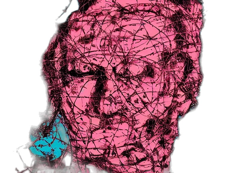 mask, face, hair, crown transparent PNG cut-out
