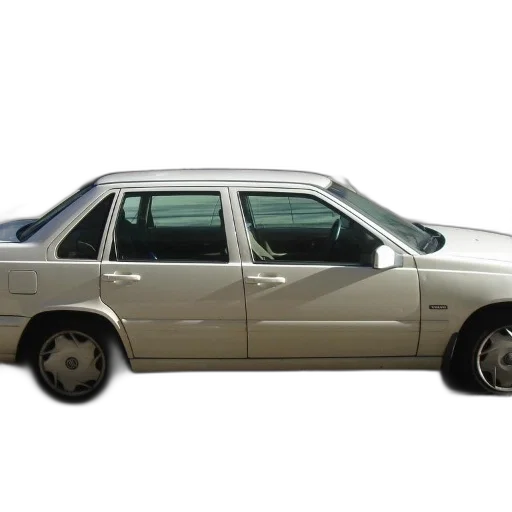 car, photorealistic, white, sedan transparent PNG cut-out