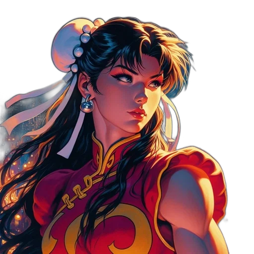 comic book art, fantasy art, concept art, anime transparent PNG cut-out