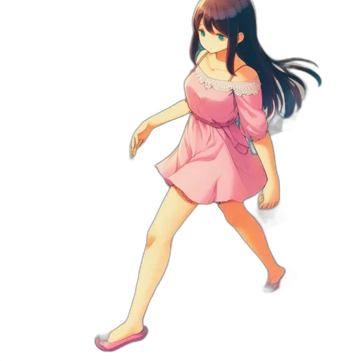 dress, pixel art, concept art, 3d render transparent PNG cut-out