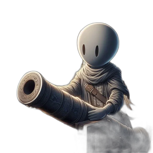 robot, weapon, staff, sword transparent PNG cut-out