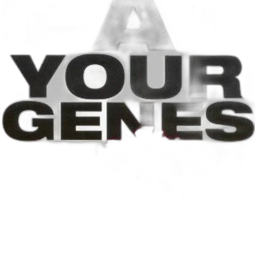 eat, genes, poster, bold transparent PNG cut-out